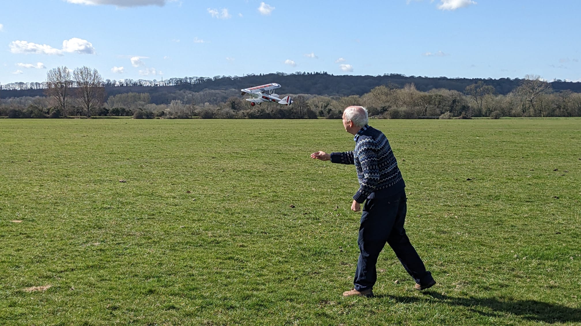 Mike Stuart launching his Hawker