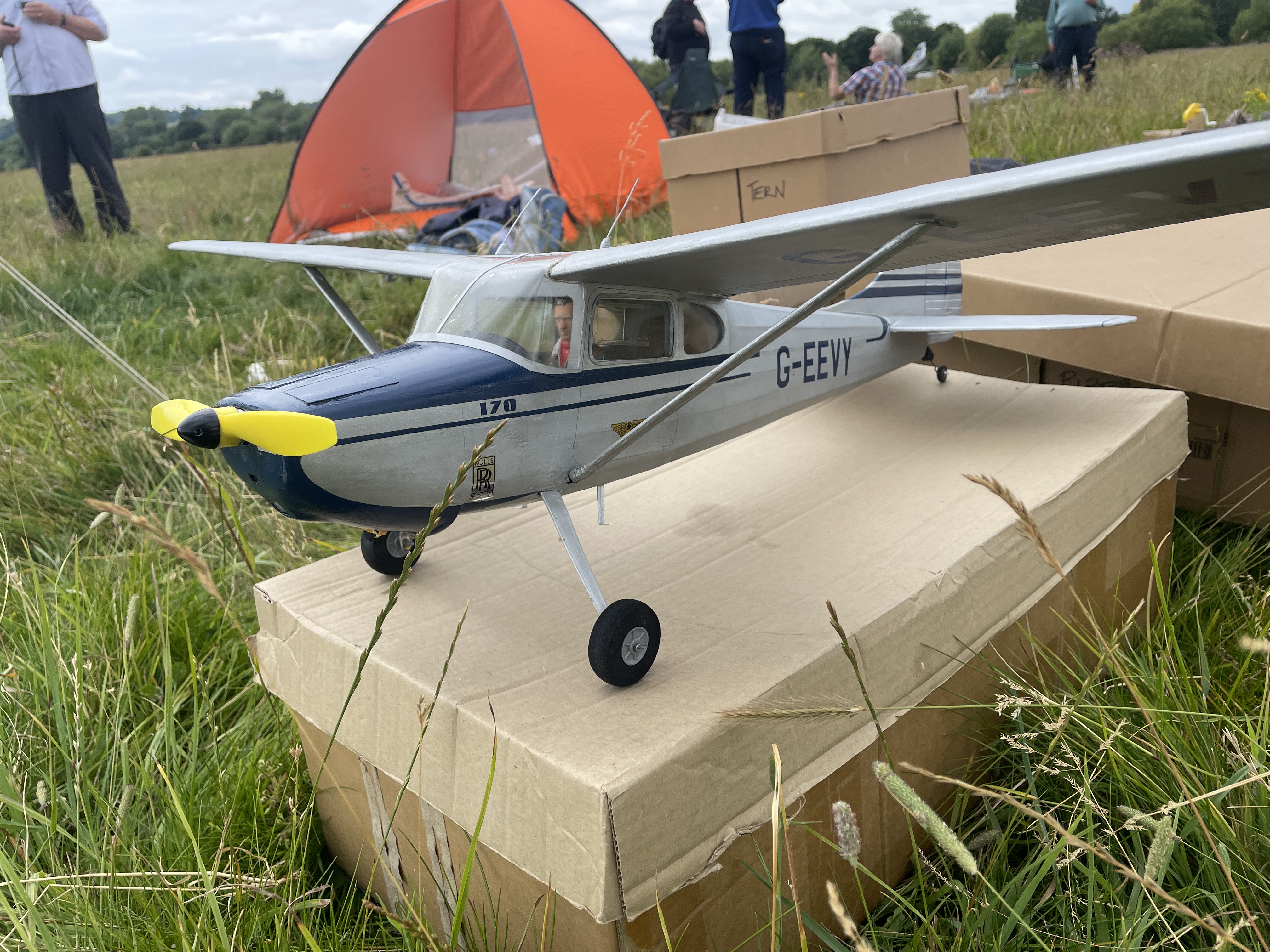 Chris Brainwood's KK Cessna 170 with redfin Millish 030 power