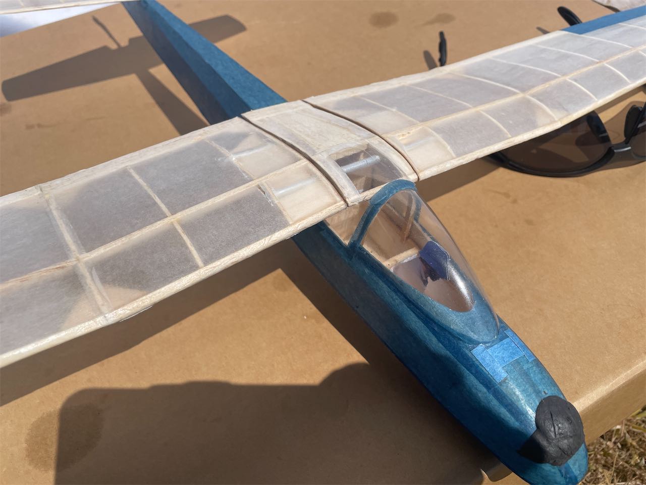 Chris Brainwood's Slingsby Eagle suffered and broken wing