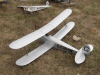 Simon Rogers'  staging his own Lymphe Trials on the meadow with two entries from AVRO the 558 and 560